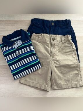 Boy’s Bundle Size 4T Khaki Shorts Simple Joys by Carter’s